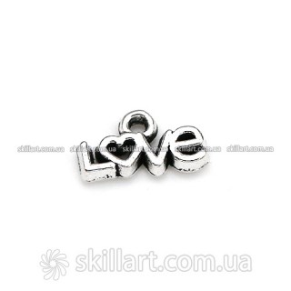 Подвеска "LOVE" 7*13мм - сталь.