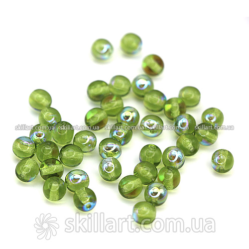 Бусины Preciosa, Olivine AB 6мм