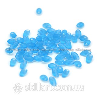 Бусины Miyuki Long Magatama Beads 4*7мм (голубой матовый) LMA-148F, шт