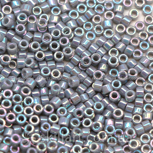 Бисер DB-1579 Miyuki Delica Beads 11/0 (жемчужный радужный, серый)