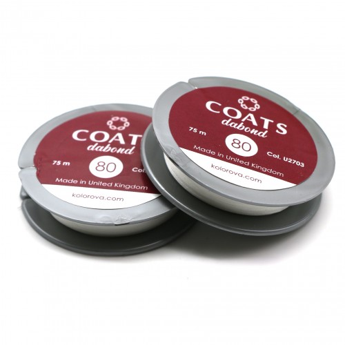 Нитки Dabond 80, 75м - белый