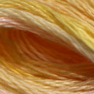 Мулине меланж DMC 4100, желто-темно-желтый