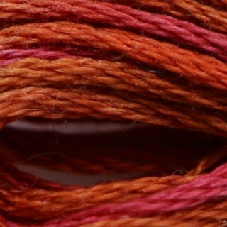 Мулине меланж DMC 4130, красно-коричневый