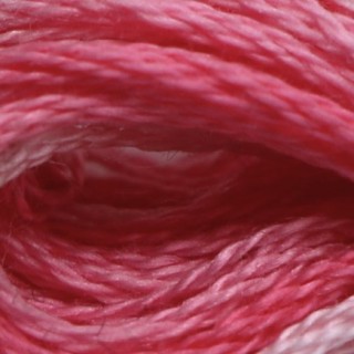 Мулине меланж DMC 4180, малиново-светло-розовый