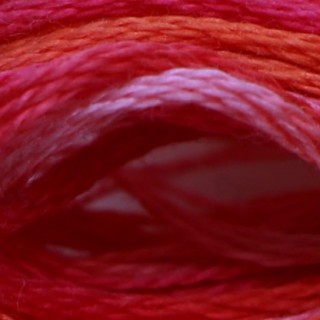 Мулине меланж DMC 4200, розово-малиновый