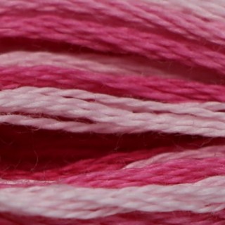 Мулине меланж DMC 48, розово-малиновый