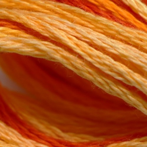Муліне меланж DMC 51, помаранчево-червоний