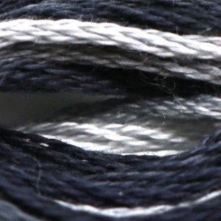 Мулине меланж DMC 53, черно-серый