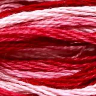 Мулине меланж DMC 99, розово-красный
