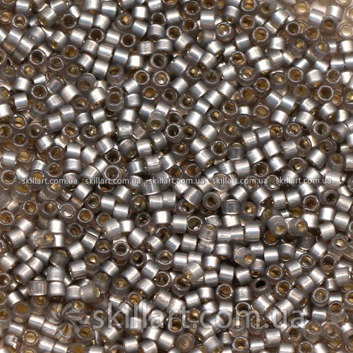 Бисер DB-630 Miyuki Delica Beads 11/0 (блестящий, алебастровый серый)
