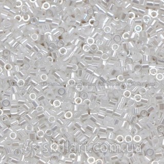Бисер DBS-201 Miyuki Delica Beads Cut 15/0 (жемчужный, белый цейлон)