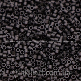 Бисер DBS-310 Miyuki Delica Beads Cut 15/0 (черный, матовый)