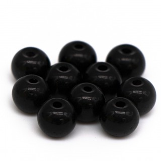 Бусины стеклянные 6мм, черный