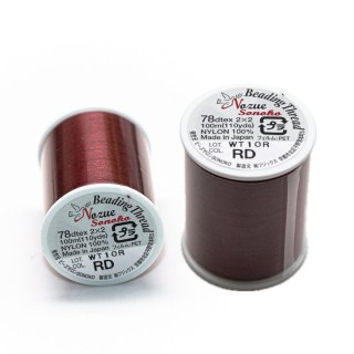 Нитка бисерная Sonoko Nozue (100м) нейлон, красная - K4969-4-RD