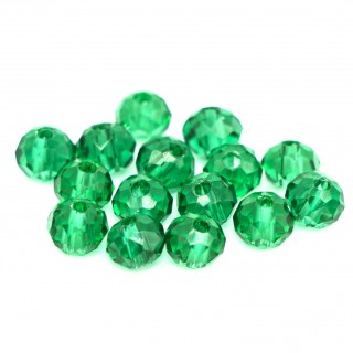 Бусины рондели 4*3мм, бирюзовый прозрачный