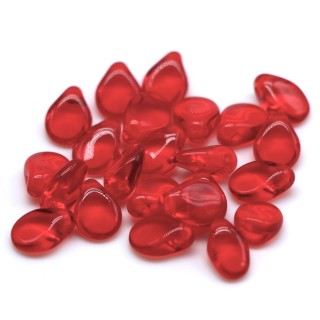 Бусины PIP красный прозрачный 5/7 мм (шт)