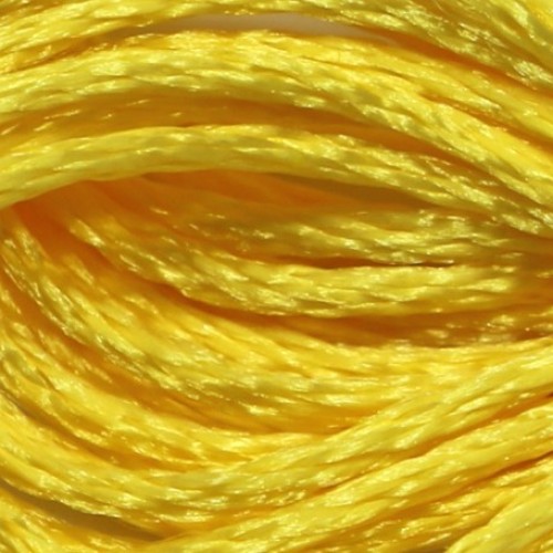 Мулине Satin DMC S307, желтый