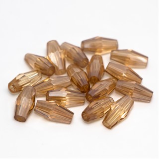 Бусины биконус 4мм, шампанское золотое.