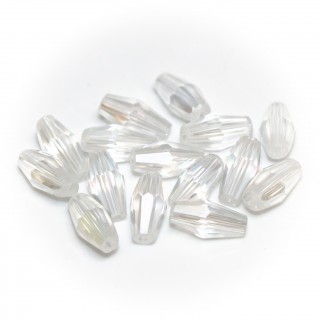 Бусины биконус 4мм, белый