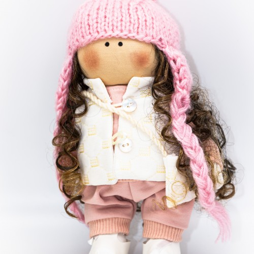 Кукла ручной работы "Весенний Цветочек" 23см