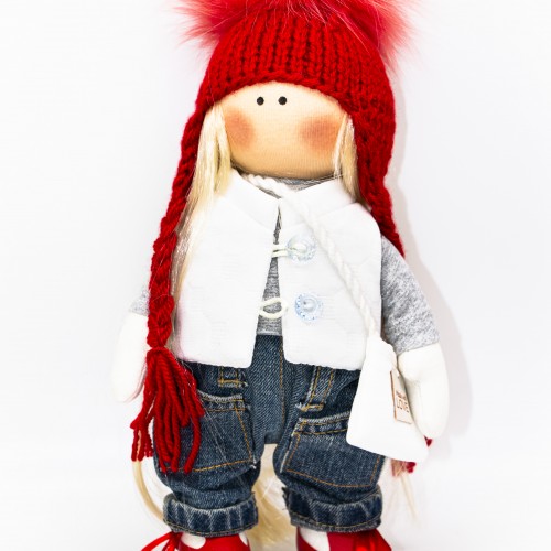 Кукла ручной работы "Багряная Звезда" 23см