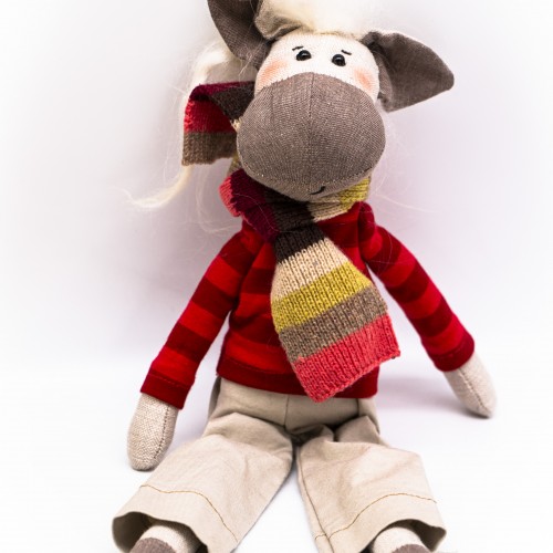 Лошадь ручной работы "Красная Искрынка"