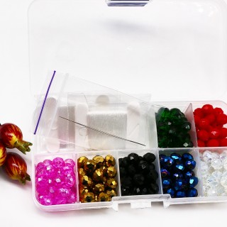 Набор бусин рондели 8мм SKN-237