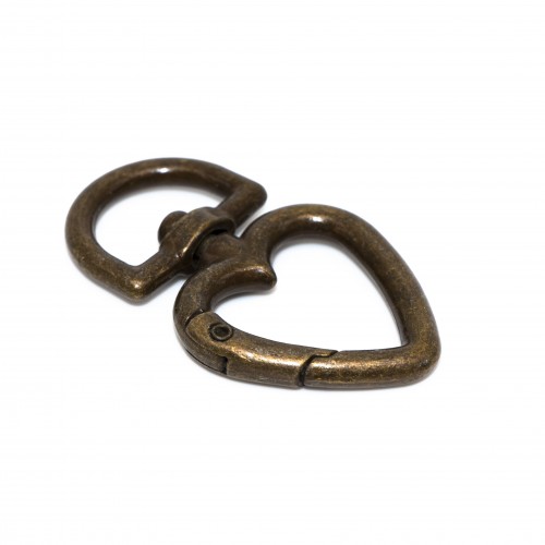 Карабин "Сердце" 44*27, старая латунь