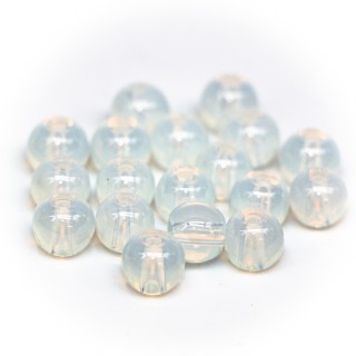 Бусины стеклянные 4мм, лунный камень