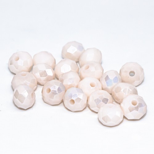 Бусины рондели 6*4мм, светлый бежевый.