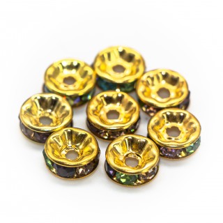 Бусины разделители со стразами