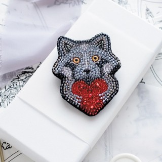 AD-060 Крошка-енот. Набор для вышивки бисером украшения на холсте. Абрис Арт