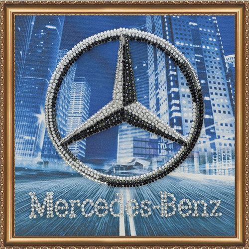 AM-067 Mercedes-Benz. Набор для вышивки бисером на холсте. Абрис Арт